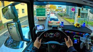 ASMR  POV Truck Driving 2023 Scania  Big City Traffic  4k New Gopro