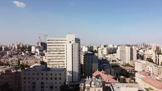 Modern Jerusalem - the capital of Israel aerial drone video