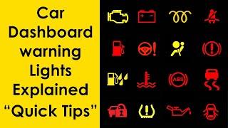 Car Dashboard Warning Lights Explained  Warning Lights On Your Car’s Dashboard What Do They Mean