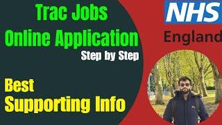 NHS Jobs Online Application Process NHS TRAC JOB APPLICATION USING ONLINE CV NHS Jobs Application