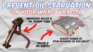 MOST IMPORTANT MOD for your WRXWRX STi  Killer Bee Oil Pickup Tube & Baffle vs Stock