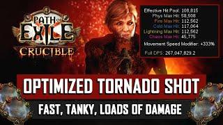 POE 3.21 High-end Optimized Tornado Shot Build Overview