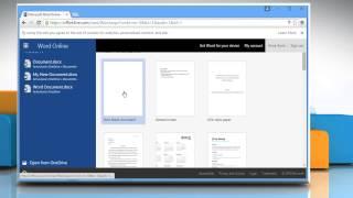 How to use Microsoft® Word Online  Tutorial Part 1