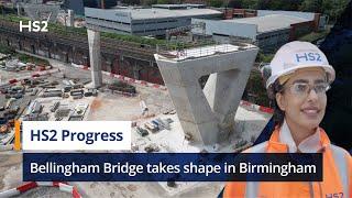 HS2’s “Bellingham Bridge” takes shape in Birmingham