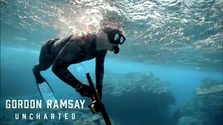 Hawaiis Depths Gordon Ramsays Dive into Spearfishing  Gordon Ramsay Uncharted