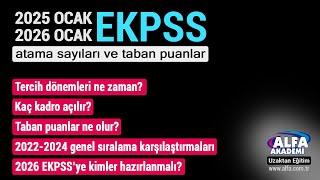 2024 EKPSS ile atamalarda taban puanlar ne olur?