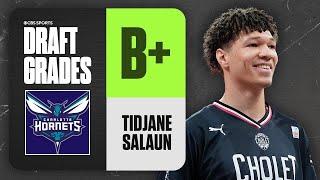 Tidjane Salaün Selected No. 6 Overall by Charlotte Hornets  2024 NBA Draft Grades  CBS Sports