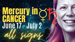 Peace Deal Maker Mercury in Cancer June 17 - July 2  ALL SIGNS