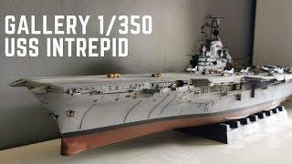 1350 Scale Model USS Intrepid CV-11 Aircraft Carrier Part 4