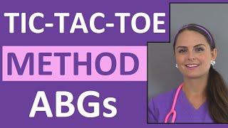 Arterial Blood Gas  ABGs Made Easy for Nurses  Tic Tac Toe Method