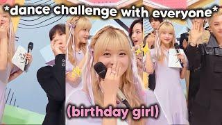 Eunchae keeps getting asked to do dance challenges on her birthday ft. aespa Stray Kids & Taemin