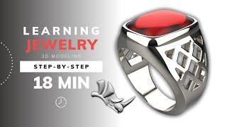 Rhino 3D Tutorial Bezel Set Signet Ring Design #477