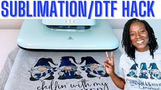 SUBLIMATION ON COTTON WITH DTF POWDER HACK  SUBLIMATION HACK