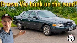 Getting coffee in the Crown Vic it has an MOT