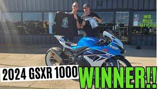 The Winner Picked Up His Brand New 2024 GSXR 1000