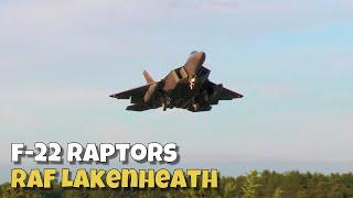 F-22 Raptors Arriving at Lakenheath • RAF Lakenheath