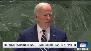 Biden delivers his last UN speech as president