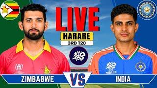 IND vs ZIM Live Match  Live Score & Commentary  INDIA vs ZIMBABWE 3rd T20 Live