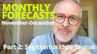 THE BIG REVEAL PART 2. Monthly Forecasts for November-December 2023 Sagittarius thru Taurus
