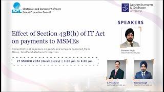 Webinar on  Section 43Bh of the Income Tax Act 1961 and its implications