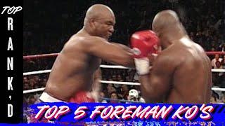 Top 5 George Foreman Knockouts  Big George Foreman Now Playing Exclusively in Movie Theaters