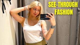 See Through Try On Haul  Transparent Dress and Transparent Clothes  Try On Haul 2024