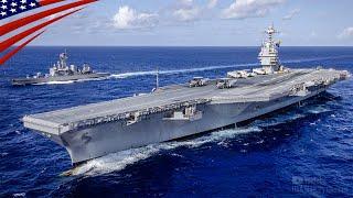 Japanese Training Ships Meets Worlds Largest US Aircraft Carrier During Around-the-World Voyage