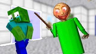 Monster School  BALDIS BASICS CHALLENGE - Minecraft Animation