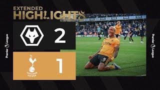 Two stoppage time goals complete comeback  Wolves 2-1 Tottenham Hotspur  Extended Highlights