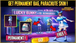 PUBG Mobile GET FREE PERMANENT BUNNY GIRL OUTFIT PARACHUTE SKIN BACKPACK SKIN  PUBG NEW EVENT 