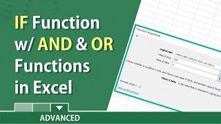 Excel IF function combined with AND and OR functions by Chris Menard