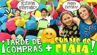  ¡¡Celebramos el CUMPLEAÑOS de ELAIA de ELASHOW   Enterrados en Parque de CAMAS ELÁSTICAS 