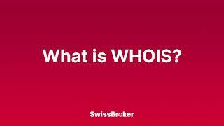 What is the meaning of WHOIS? Audio Explainer