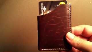 Buzzard Brain Leather- Horween Chromexcel north of cordovan slim wallet