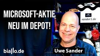 Uwe Sander kauft Microsoft-Aktie und behält Restposition von Nvidia und Super Micro Computer