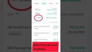 Best Mutual Funds Best Portfolio #shortvideo  #shorts