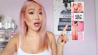 DYING MY HAIR PINK AT HOME  LOreal Paris Colorista Semi Permanent Hair Color