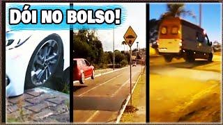 Quebra Mola Invisivel VS Buracos na Pista  17 min de vídeos sem COMENTÁRIOS