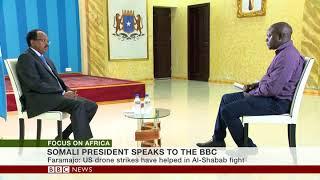 Mohamed Abdullahi Farmaajo Somalias president speaks