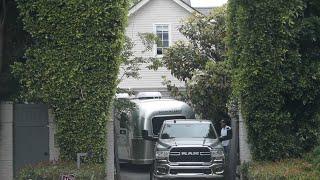 Ben Affleck receives an Airstream RV in Brentwood CA