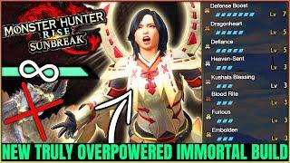 New PERFECT Immortal Build - NEVER Cart & HUGE Damage - All Weapons - Monster Hunter Rise Sunbreak