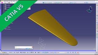 WW-109 Fighter Plane - Part 2 - Wings - Catia v5 Training - GSD