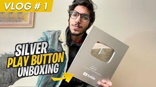 SILVER PLAY BUTTON UNBOXING  BABAOP  VLOG#1