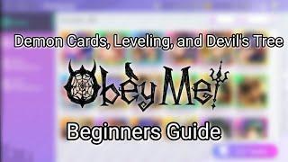 Demon Cards Leveling and Devils Tree - Obey Me Beginners Guide