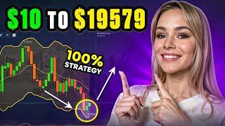 $10 turn to $19500 with CRAZY STRATEGY  Binary options  Pocket option strategy #livetrading