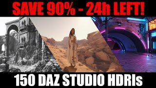 Save 90% - 150 DAZ Studio HDRIs - 24 Hours