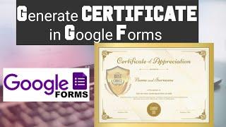 Google forms - How to Generate Certificate in Google Form  Create Certificates  Certifyem