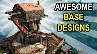 ARK BASE SHOWCASES On Ragnarok Ark Survival Evolved Base Designs