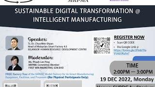  MRPMA COFFEE TALK  SUSTAINABLE DIGITAL TRANSFORMATION @ INTELLIGENT MANUFACTURING