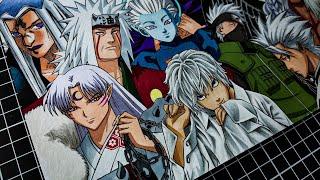 Drawing White Haired Anime Characters  Naruto Bleach One Piece and more Part 1